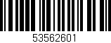 Código de barras (EAN, GTIN, SKU, ISBN): '53562601'