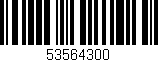 Código de barras (EAN, GTIN, SKU, ISBN): '53564300'