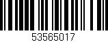 Código de barras (EAN, GTIN, SKU, ISBN): '53565017'