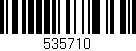Código de barras (EAN, GTIN, SKU, ISBN): '535710'