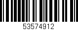 Código de barras (EAN, GTIN, SKU, ISBN): '53574912'