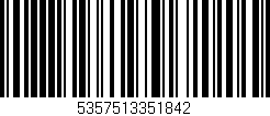 Código de barras (EAN, GTIN, SKU, ISBN): '5357513351842'