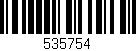 Código de barras (EAN, GTIN, SKU, ISBN): '535754'