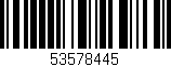 Código de barras (EAN, GTIN, SKU, ISBN): '53578445'