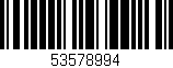 Código de barras (EAN, GTIN, SKU, ISBN): '53578994'