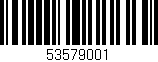 Código de barras (EAN, GTIN, SKU, ISBN): '53579001'