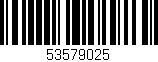 Código de barras (EAN, GTIN, SKU, ISBN): '53579025'