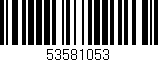 Código de barras (EAN, GTIN, SKU, ISBN): '53581053'
