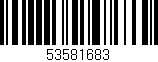 Código de barras (EAN, GTIN, SKU, ISBN): '53581683'