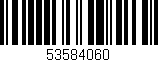 Código de barras (EAN, GTIN, SKU, ISBN): '53584060'