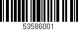 Código de barras (EAN, GTIN, SKU, ISBN): '53586001'