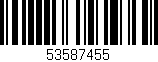 Código de barras (EAN, GTIN, SKU, ISBN): '53587455'