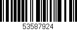 Código de barras (EAN, GTIN, SKU, ISBN): '53587924'