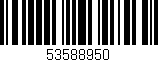 Código de barras (EAN, GTIN, SKU, ISBN): '53588950'