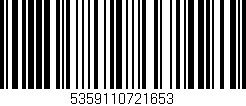 Código de barras (EAN, GTIN, SKU, ISBN): '5359110721653'