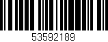 Código de barras (EAN, GTIN, SKU, ISBN): '53592189'