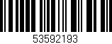 Código de barras (EAN, GTIN, SKU, ISBN): '53592193'
