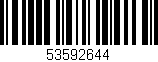 Código de barras (EAN, GTIN, SKU, ISBN): '53592644'