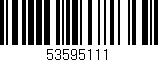 Código de barras (EAN, GTIN, SKU, ISBN): '53595111'