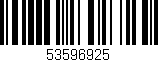 Código de barras (EAN, GTIN, SKU, ISBN): '53596925'