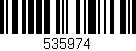 Código de barras (EAN, GTIN, SKU, ISBN): '535974'