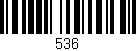 Código de barras (EAN, GTIN, SKU, ISBN): '536'