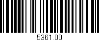 Código de barras (EAN, GTIN, SKU, ISBN): '5361.00'