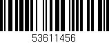 Código de barras (EAN, GTIN, SKU, ISBN): '53611456'