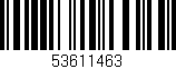Código de barras (EAN, GTIN, SKU, ISBN): '53611463'