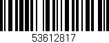Código de barras (EAN, GTIN, SKU, ISBN): '53612817'