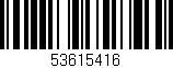 Código de barras (EAN, GTIN, SKU, ISBN): '53615416'