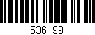 Código de barras (EAN, GTIN, SKU, ISBN): '536199'