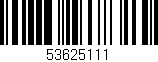 Código de barras (EAN, GTIN, SKU, ISBN): '53625111'
