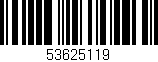 Código de barras (EAN, GTIN, SKU, ISBN): '53625119'