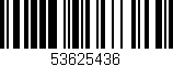 Código de barras (EAN, GTIN, SKU, ISBN): '53625436'