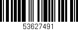 Código de barras (EAN, GTIN, SKU, ISBN): '53627491'