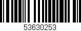 Código de barras (EAN, GTIN, SKU, ISBN): '53630253'