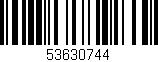 Código de barras (EAN, GTIN, SKU, ISBN): '53630744'