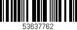 Código de barras (EAN, GTIN, SKU, ISBN): '53637762'