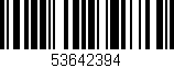 Código de barras (EAN, GTIN, SKU, ISBN): '53642394'