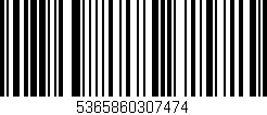 Código de barras (EAN, GTIN, SKU, ISBN): '5365860307474'