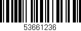 Código de barras (EAN, GTIN, SKU, ISBN): '53661236'