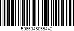 Código de barras (EAN, GTIN, SKU, ISBN): '5366345855442'