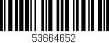 Código de barras (EAN, GTIN, SKU, ISBN): '53664652'