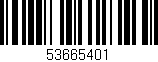 Código de barras (EAN, GTIN, SKU, ISBN): '53665401'