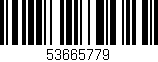 Código de barras (EAN, GTIN, SKU, ISBN): '53665779'