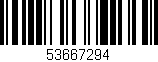 Código de barras (EAN, GTIN, SKU, ISBN): '53667294'