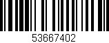 Código de barras (EAN, GTIN, SKU, ISBN): '53667402'