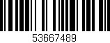 Código de barras (EAN, GTIN, SKU, ISBN): '53667489'
