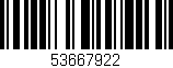 Código de barras (EAN, GTIN, SKU, ISBN): '53667922'